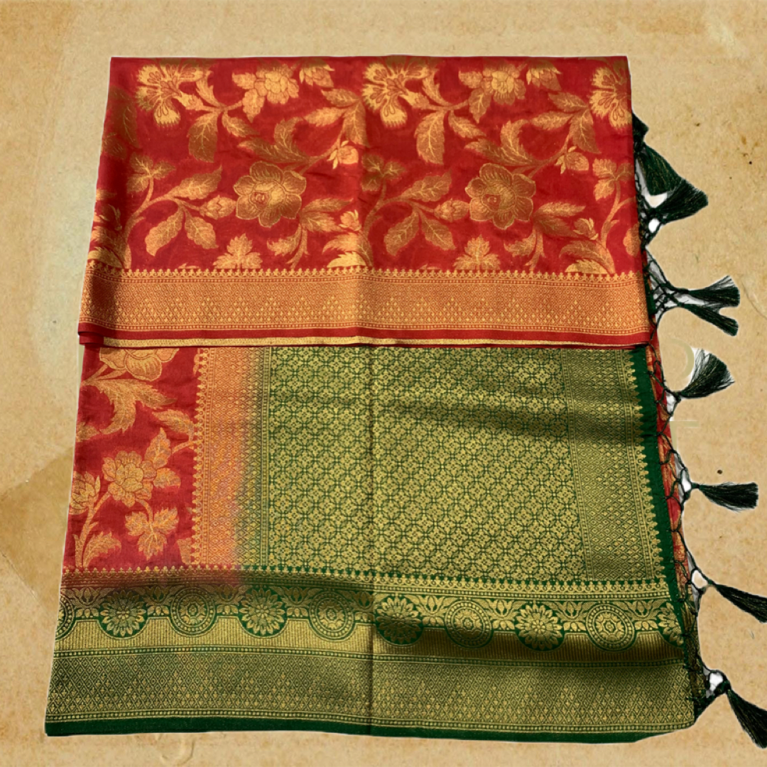 Banaras Saree Red Colour