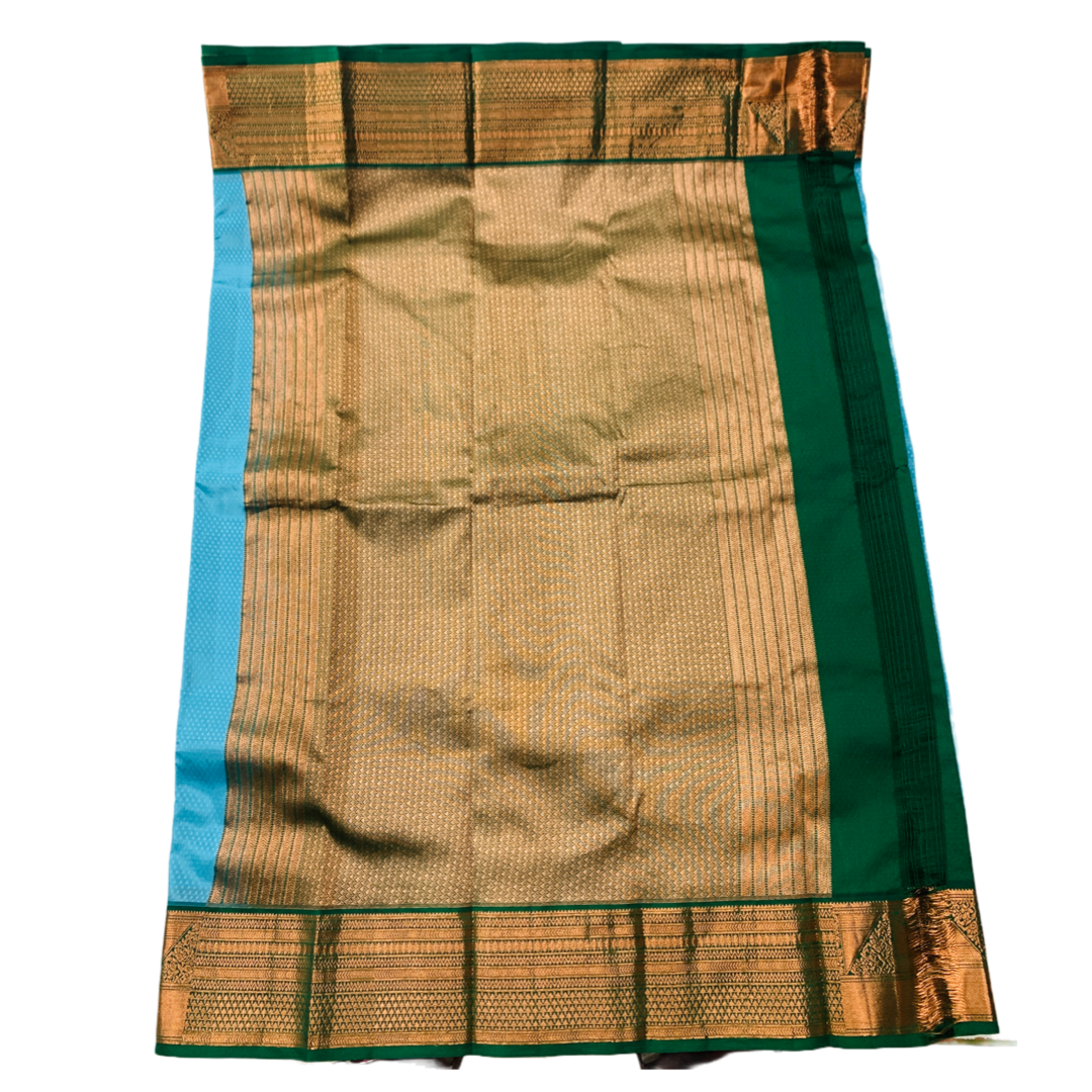 Vegan Silk Saree  Sky Blue Colour