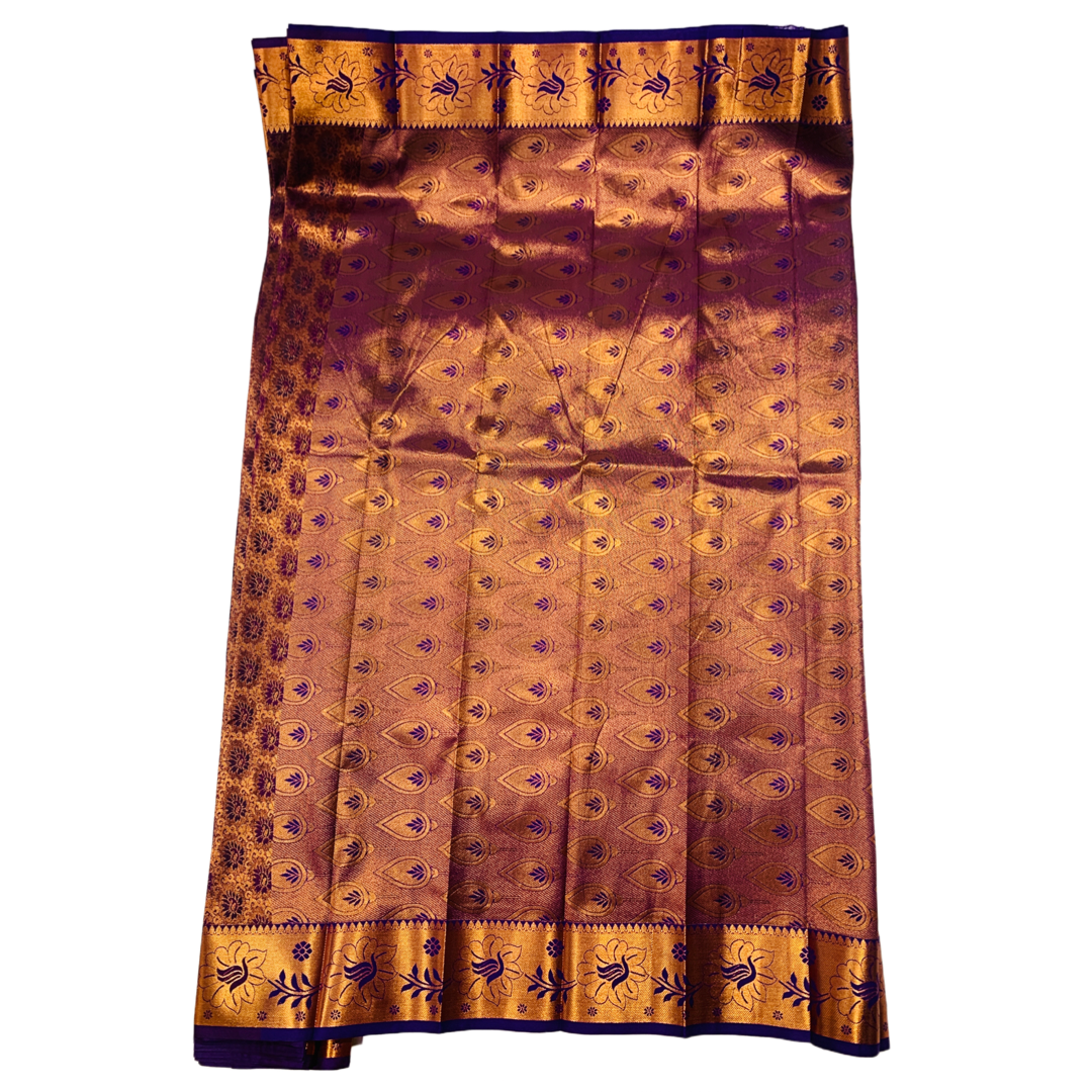 Art Silk Saree Violet Colour