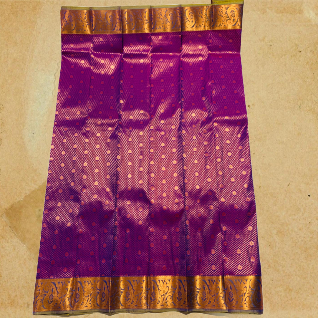 Art Silk Saree Violet Colour