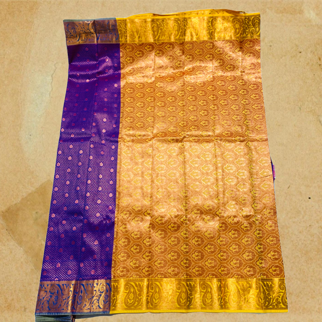 Art Silk Saree Violet Colour