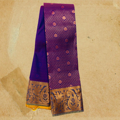 Art Silk Saree Violet Colour