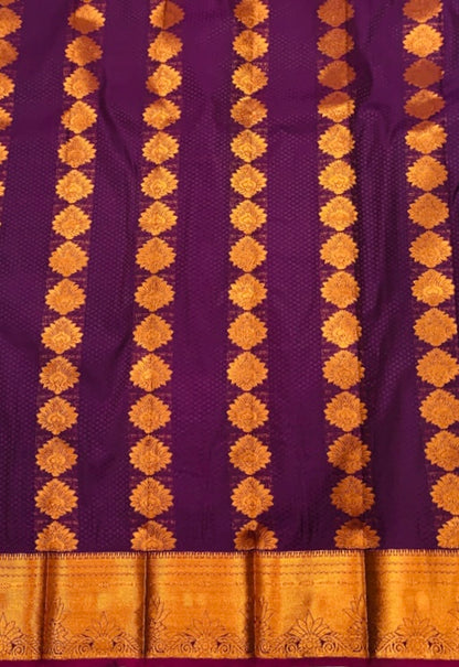 Art Silk Saree Dark Violet