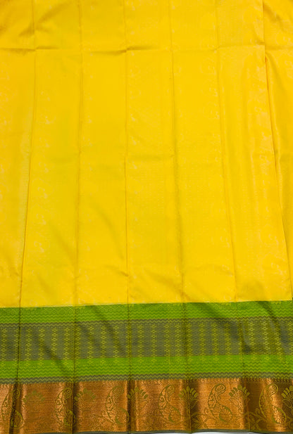 Art Silk Saree Yellow