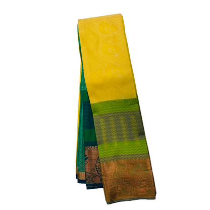 Art Silk Saree Yellow